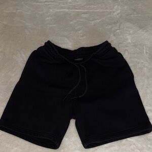 Kids Black Drawstring Shorts